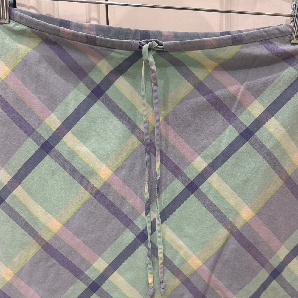 GAP Plaid Skirt in Pastel Blue and Green - Picture 3 of 8